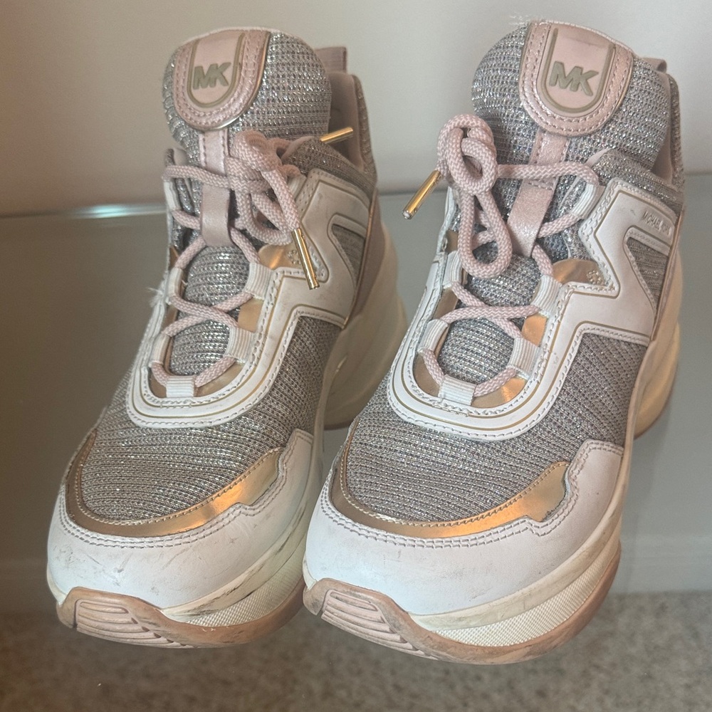 Michael Kors  Sneakers - Gold and pink